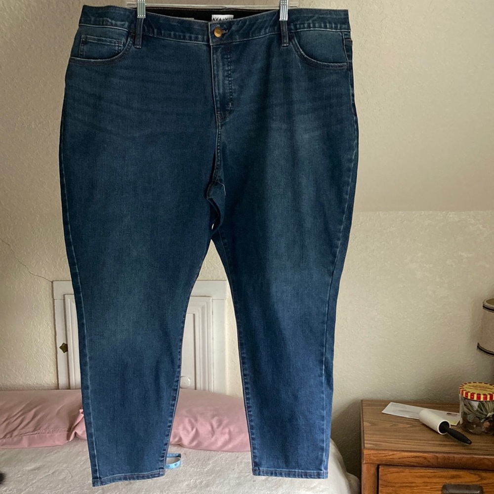 Dark Blue Denim Jeans